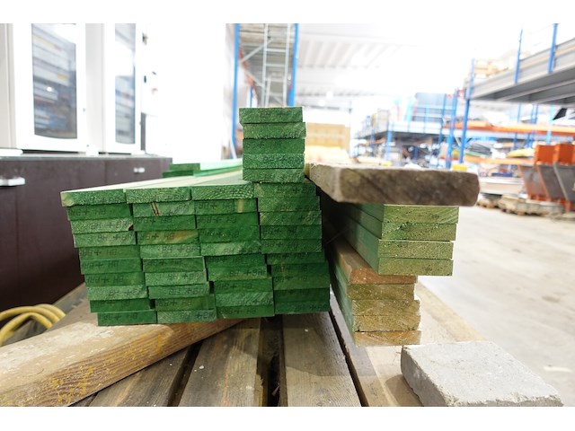 Partij houten latten - afbeelding 4 van  4