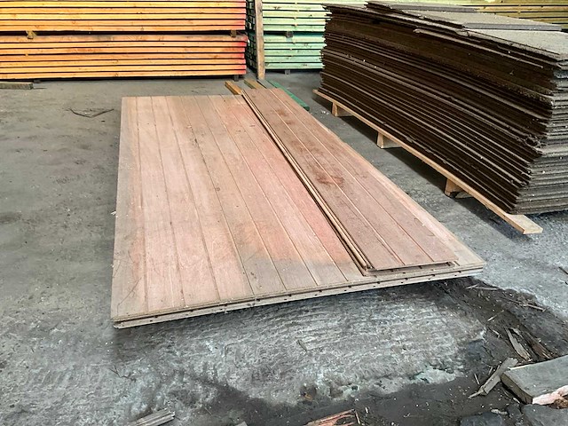 Partij houten oversteek/gootbekleding (6x) - afbeelding 5 van  5