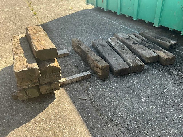 Partij houten planken en balken - afbeelding 5 van  5