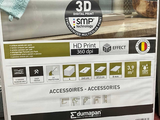 Partij houten planken, latten en wandpanelen - afbeelding 13 van  21