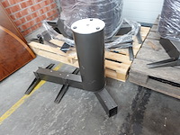 Partij houten tafels + metalen onderstel - afbeelding 6 van  10