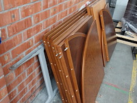 Partij houten tafels + metalen onderstel - afbeelding 10 van  10