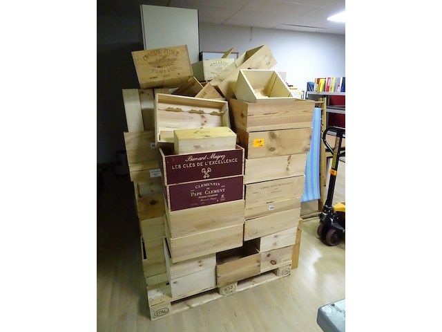 Partij houten wijnkisten - afbeelding 2 van  3