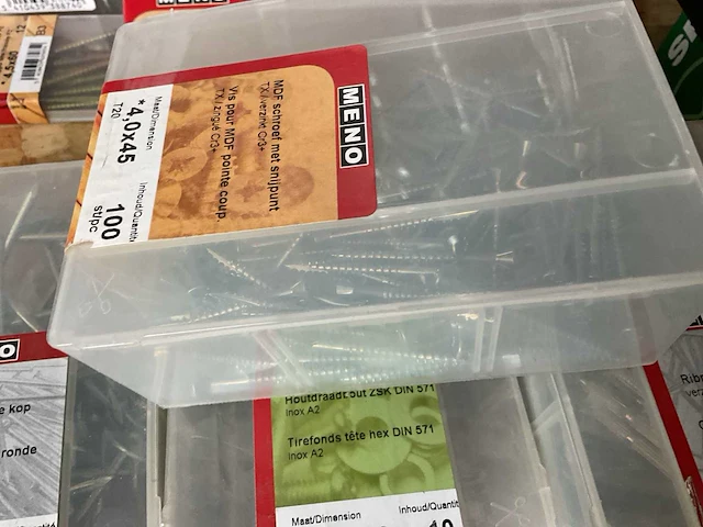 Partij houtschroeven en koperen nagels - afbeelding 3 van  7