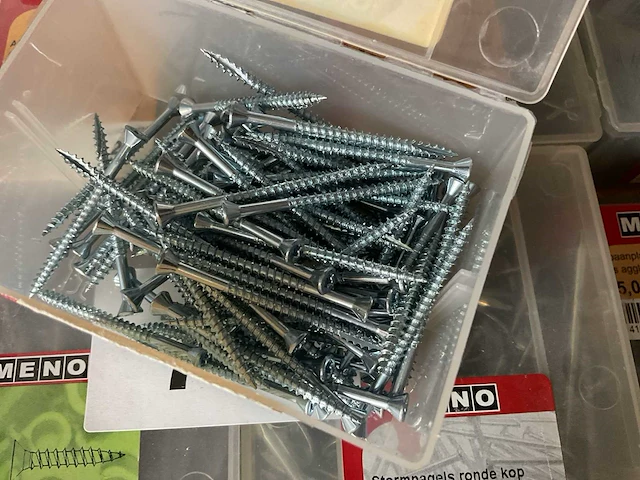 Partij houtschroeven en koperen nagels - afbeelding 4 van  7