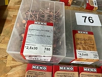 Partij houtschroeven en koperen nagels - afbeelding 6 van  7