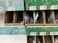 Partij installatiemateriaal koper, messing en chrome - afbeelding 2 van  24