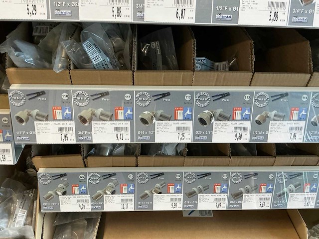 Partij installatiemateriaal sanitair/chauffage - afbeelding 7 van  30