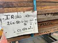 Partij iroko en thermowood ayous balken en planken - afbeelding 4 van  6