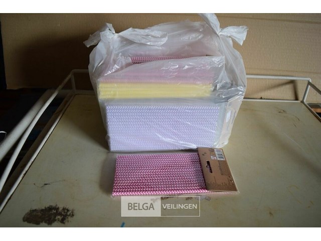 Partij kartonnen rietjes - afbeelding 1 van  2