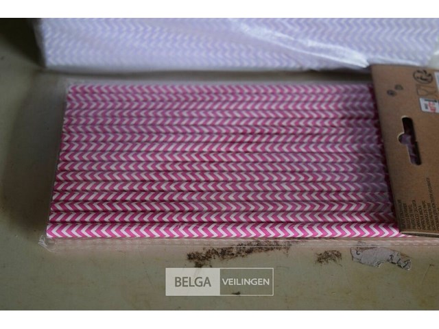 Partij kartonnen rietjes - afbeelding 2 van  2