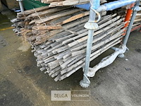 Partij kastanje houten hekwerk - afbeelding 6 van  7