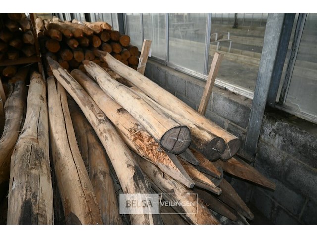 Partij kastanjehouten palen - afbeelding 5 van  5