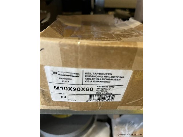 Partij keil tapbouten diverse maten - afbeelding 8 van  9