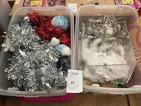 Partij kerst- & seizoensartikelen decoratie (2x) - afbeelding 2 van  2