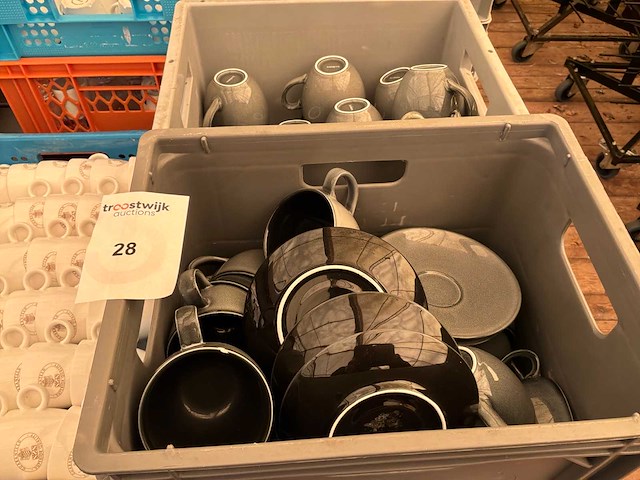 Partij koffietassen en onderzetters - afbeelding 1 van  4