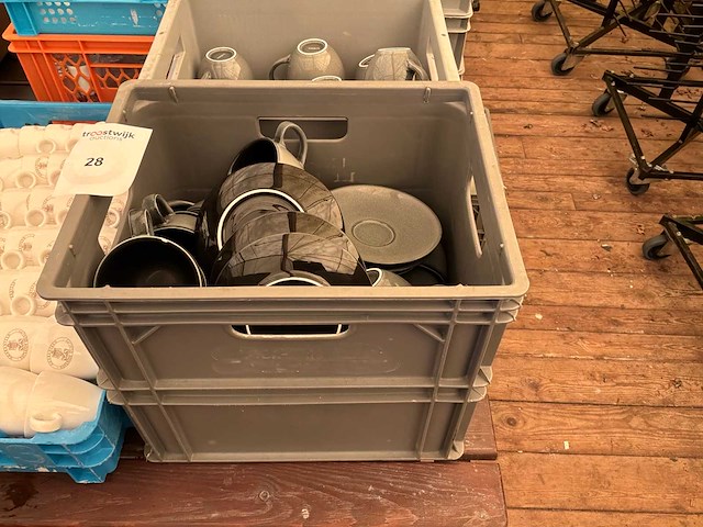 Partij koffietassen en onderzetters - afbeelding 2 van  4