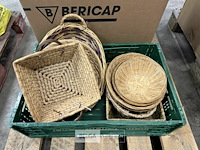 Partij kommen + rieten mandjes - afbeelding 4 van  4