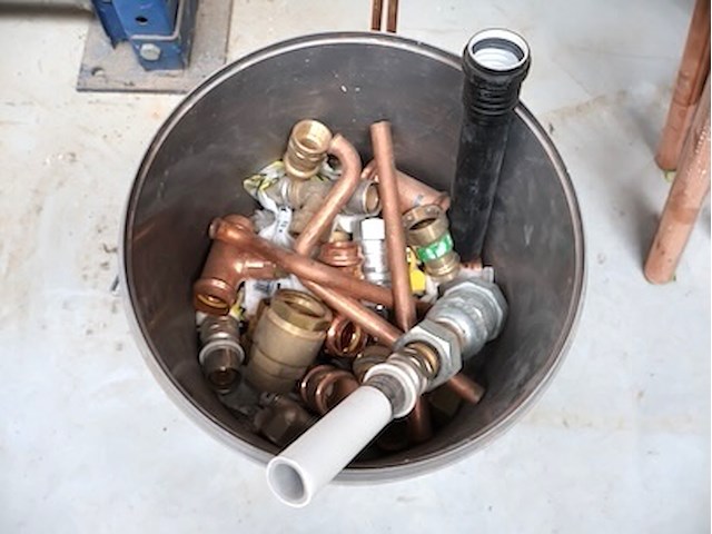 Partij koperen buizen - afbeelding 4 van  6