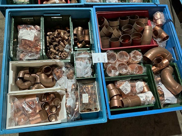 Partij koperen fitting materiaal - afbeelding 4 van  8