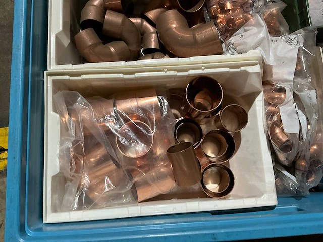 Partij koperen fitting materiaal - afbeelding 7 van  8