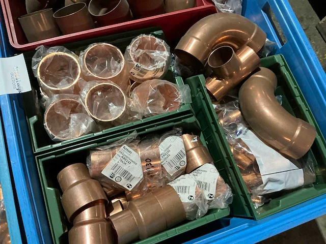 Partij koperen fitting materiaal - afbeelding 7 van  8