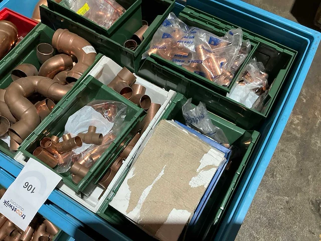 Partij koperen fitting materiaal - afbeelding 7 van  7