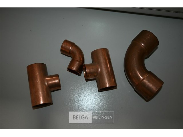 Partij koperen hulpstukken - afbeelding 3 van  4
