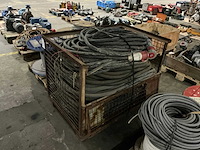 Partij krachtstroom kabels