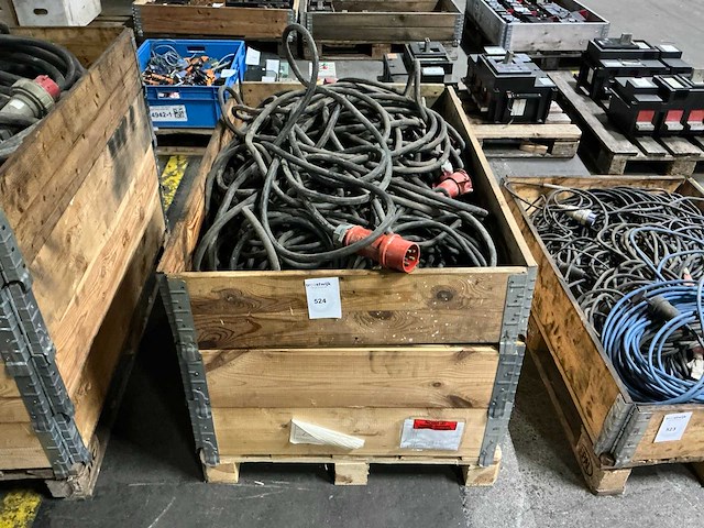 Partij krachtstroom verlengkabels - afbeelding 1 van  2