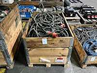 Partij krachtstroom verlengkabels