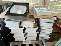 Partij lamparmaturen + breedstraler