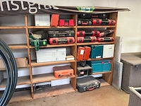 Partij lege machine opbergboxen