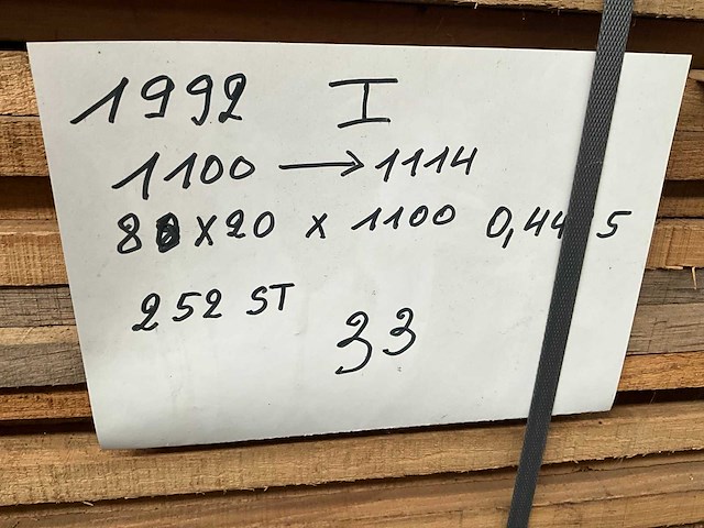 Partij massief franse eik - afbeelding 6 van  8