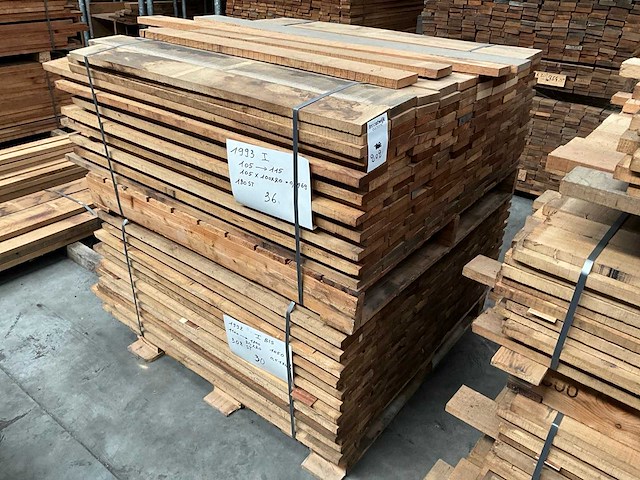 Partij massief franse eik - afbeelding 1 van  5