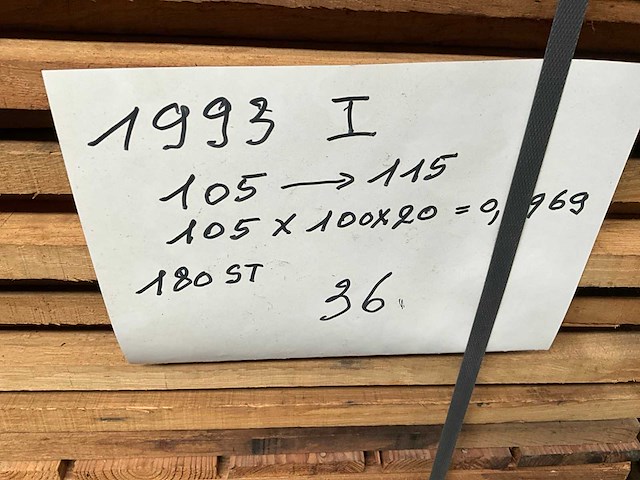 Partij massief franse eik - afbeelding 4 van  5