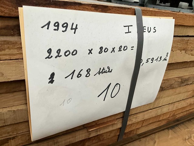 Partij massief franse eik - afbeelding 3 van  5