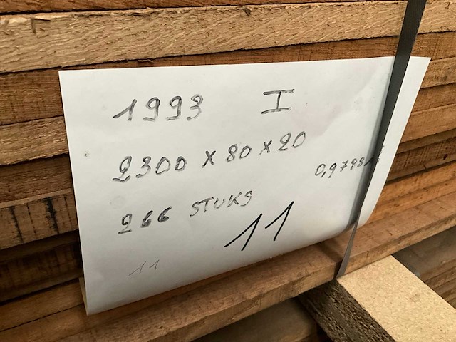 Partij massief franse eik - afbeelding 4 van  5