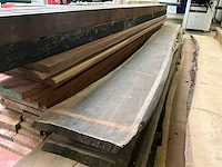 Partij massief perenhout - diverse boolplanken (7x) - afbeelding 1 van  3