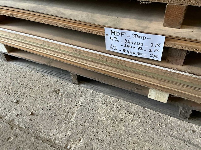 Partij mdf en vezel plaatmateriaal - afbeelding 6 van  6