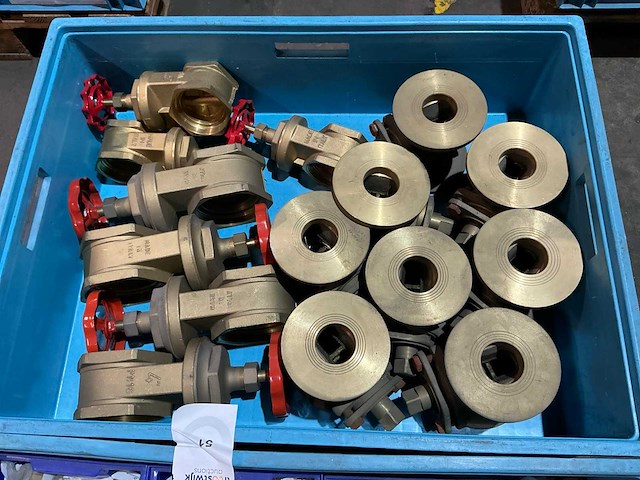 Partij messing afsluiters en fittingmateriaal - afbeelding 9 van  9