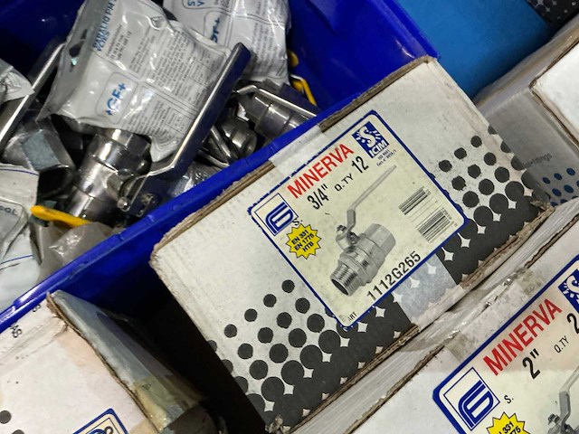 Partij messing afsluiters - afbeelding 10 van  11