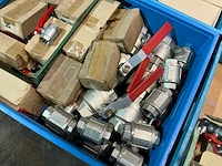 Partij messing afsluiters - afbeelding 4 van  10
