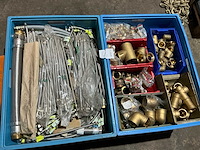 Partij messing fitting materiaal