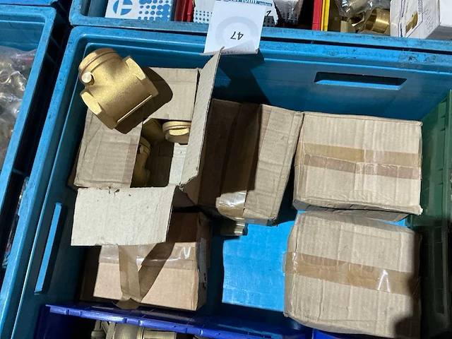Partij messing installatie materiaal - afbeelding 7 van  11