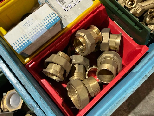 Partij messing installatie materiaal - afbeelding 8 van  11