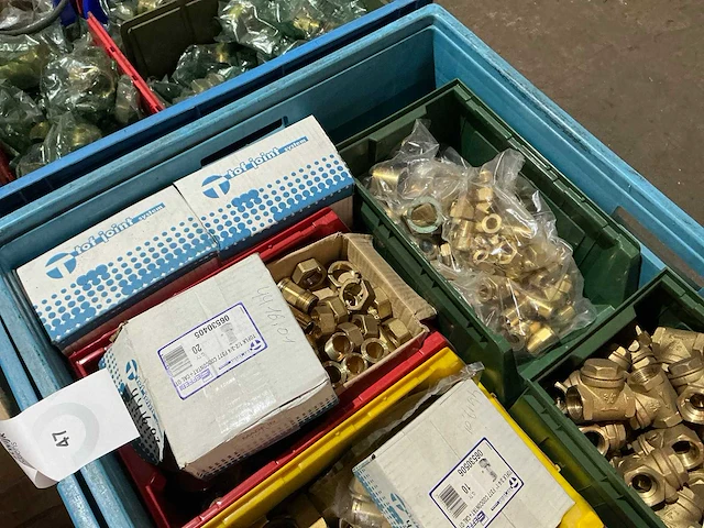 Partij messing installatie materiaal - afbeelding 10 van  11