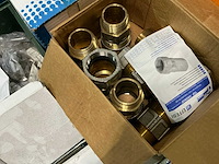 Partij messing pijpfittingmateriaal - afbeelding 7 van  9