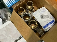 Partij messing pijpfittingmateriaal - afbeelding 7 van  9