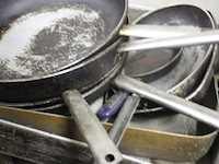 Partij metalen braadsledes en pannen - afbeelding 2 van  2